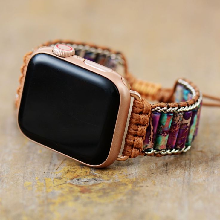 This Dainty Couples Apple Watch Strap offers a fashionable option with its unique 38mm to 45mm sizing and colorful design. Featuring a comfortable fit, this strap is perfect for those who want to make a statement. Material: Imperial Jasper. Apple Watch strap is fully customizable and is perfect for small wrists and big wrists! For Apple Watch Series 8 7 6 5 4 3 2 SE Returns: Money back guarantee (30 days free return) About Shipping: Your item will typically arrive in 7-14 days. Return Policy Con Adjustable Multicolor Apple Watch Band Fashion Accessory, Adjustable Multicolor Apple Watch Band, Trendy Adjustable Leather Strap Apple Watch Band, Casual Watches With Adjustable Leather Strap, Multicolor Bracelet Strap Watch Band, Casual Watch Accessories With Adjustable Leather Strap, Multicolor Adjustable Casual Watch Bands, Casual Multicolor Adjustable Watch Bands, Modern Multicolor Apple Watch Band