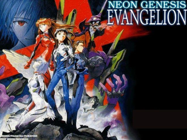 the poster for neon genesis evangelon