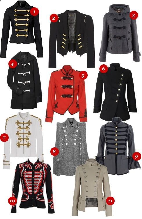 Military Dress Outfit, Military Inspired Fashion, Military Chic, Band Uniforms, Military Jackets, Number Three, Military Coat, Military Style Jackets, Military Inspired