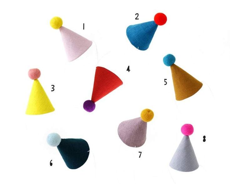 Every great party needs a great party hat!These wonderful little party hats are handmade from 100% European linen and adorned with a colorful felted pom-pom. With adjustable elastic chinstrap, they make the perfect birthday accessory for any kid, baby, adult and even a (grumpy) pet.Materials:Each hat is handmade from 100% linen, topped with a wooly pom-pom and finished with an elastic strap (adjustable).Size: about 4" (10cm) tall, 3" (7.4cm) diameterDesigned and Handmade in the USA by Colette Br Playful Adjustable Party Hats, Playful Handmade Party Hat, Handmade Playful Party Hat, Playful Mini Hats For Birthday, Playful Adjustable Mini Hats For Birthday, Adjustable Felt Hat For Party, Adjustable Felt Hat For Parties, Adjustable Felt Party Hat, Handmade Adjustable Felt Party Hat