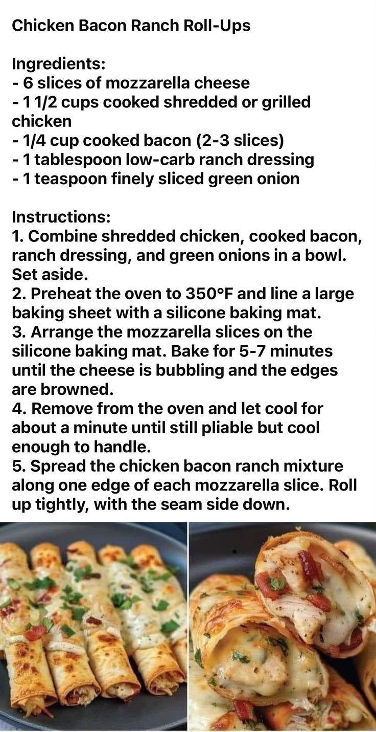 the recipe for chicken egg ranch roll ups