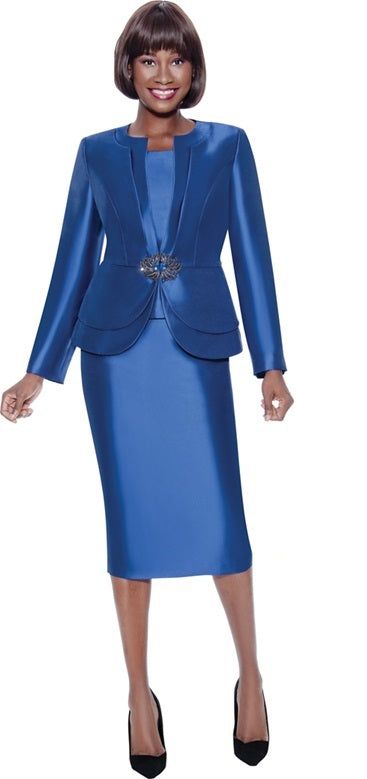 Terramina 7121 3 piece Skirt Suit Colors: Black, Rose, Royal, White Sizes: 8, 10, 12, 14, 16, 18, 20, 22, 24 Elegant Blue Winter Sets, Elegant Formal Winter Sets, Elegant Formal Sets For Winter, Elegant Blue Skirt Suit For Fall, Classic Fall Party Sets, Classic Party Sets For Fall, Fitted Satin Suits For Spring, Fitted Blue Satin Sets, Blue Fitted Satin Sets