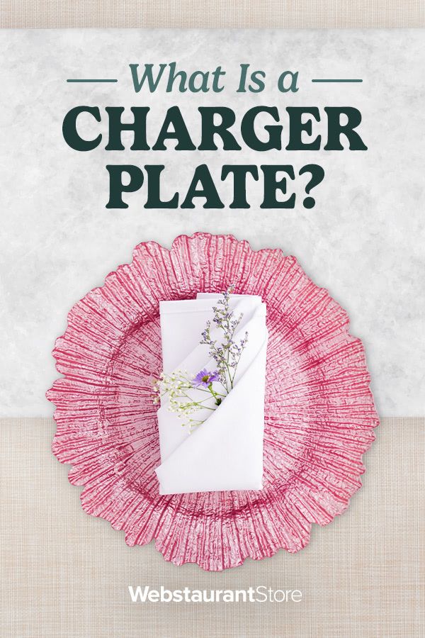 what is a charger plate?