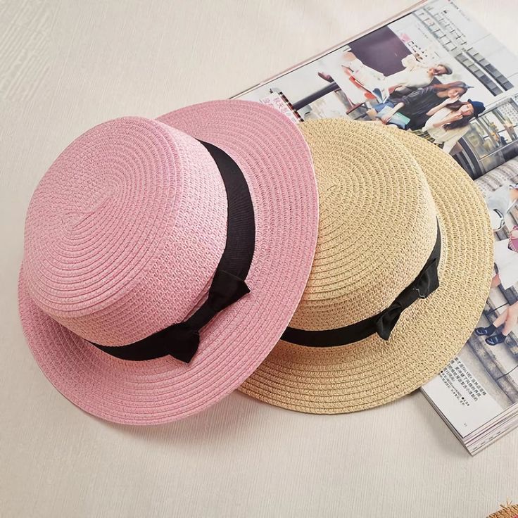 Elevate Your Summer Style Step into the sunshine with confidence and grace with our Classic Summer Panama Hat. Crafted from a blend of paper and straw materials, this hat is not just a fashion statement—it's a practical accessory designed to keep you cool and protected under the sun. Perfect for beach days, garden parties, or any casual outing, this hat combines elegance and functionality with its stylish flat brim and charming bowknot detail. Key Features Lightweight Material: Made from straw a Hat Trends, Best Winter Hats, Girls Sun Hat, Summer Hats Beach, Cap Girl, Mens Sun Hats, Summer Cap, Straw Fedora, Boater Hat