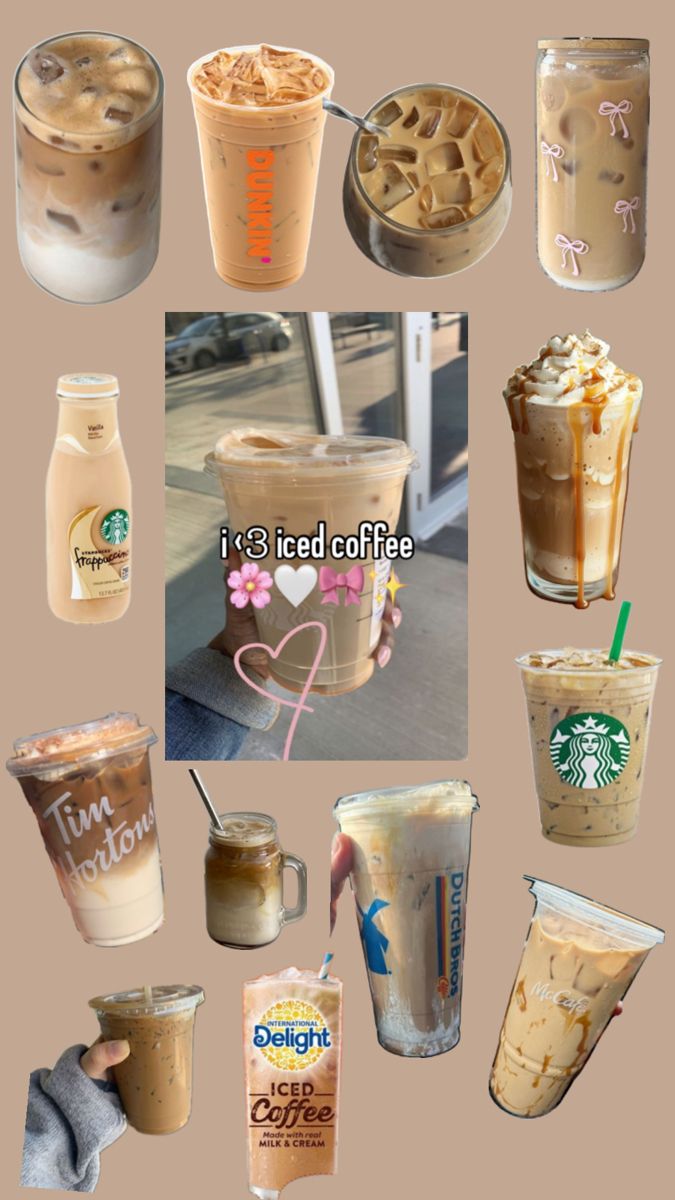 there are many different types of iced coffees