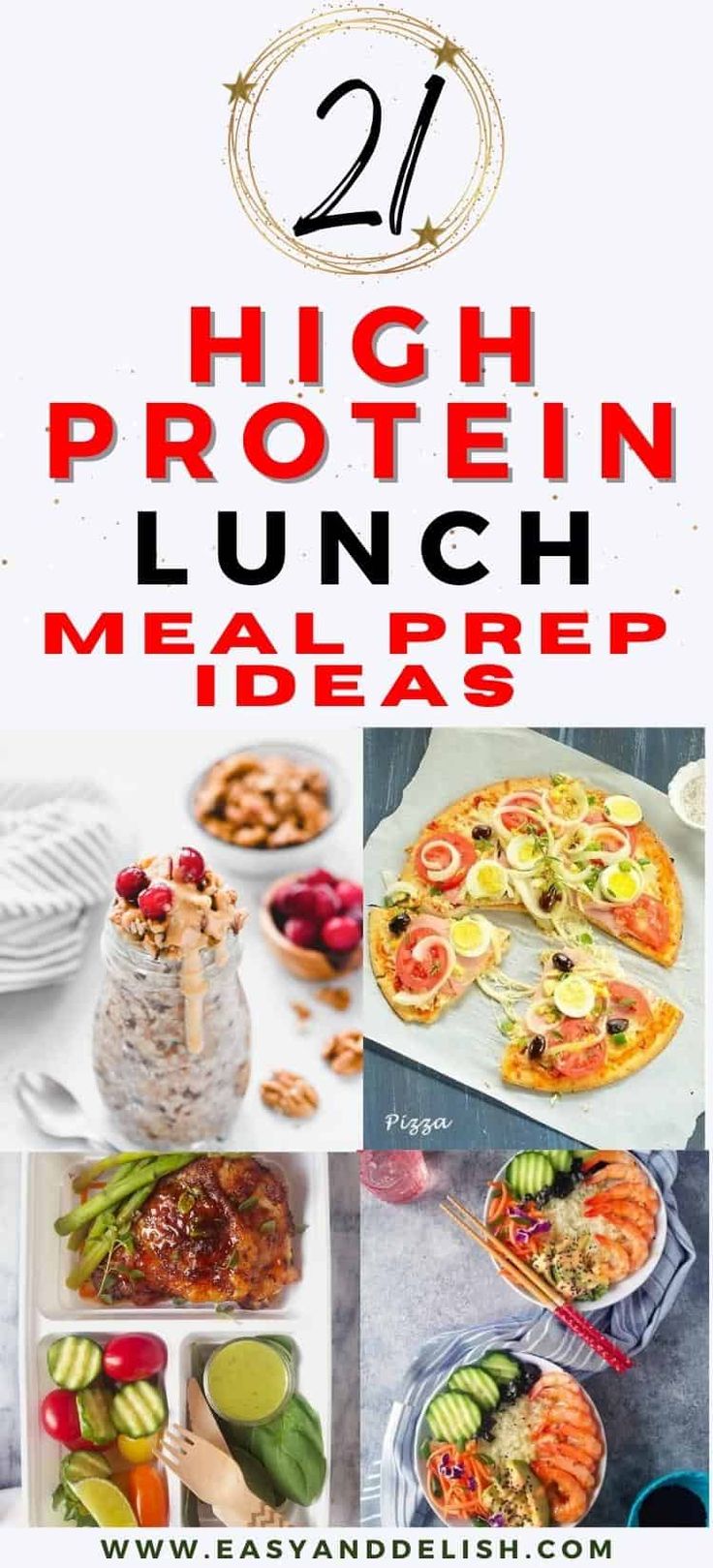 21 high protein lunch meal prep ideas to make ahead and healthy meals that are ready in under 20 minutes