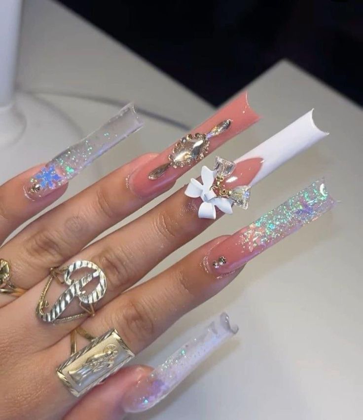 Nails Acrylic Xxl, Baddie Nails Acrylic, Tapered Square Nails, Acrylic Nail Shapes, Sky Nails, Baddie Nails, Claw Nails, Dope Nail Designs, Acrylic Nails Coffin Pink