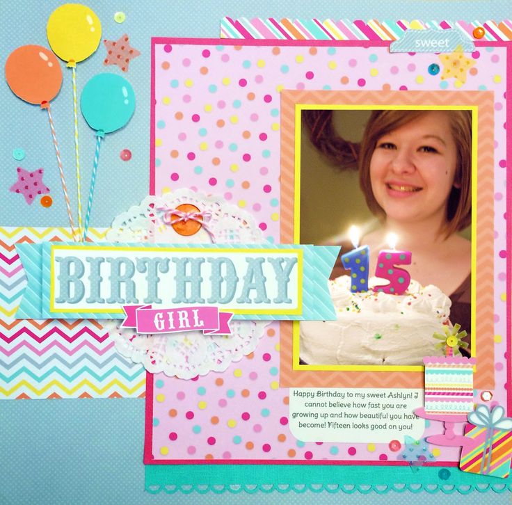 Scrapbook Birthday, Birthday Scrapbook Layouts, Birthday Scrapbook Pages, Baby Scrapbook Album, Scrapbook Generation, Baby Scrapbook Pages, Party Giveaways, Happy First Birthday