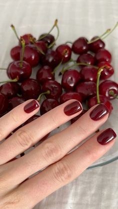 Half Nail Design, Red Nail Trend, Wine Color Nails, Nails Autumn, Red French, Nail Trend, Simple Acrylic Nails, Red Nail Designs, Nail Envy