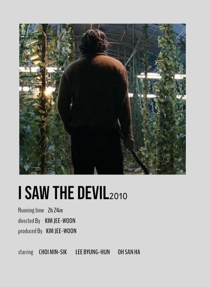 the poster for i saw the devil