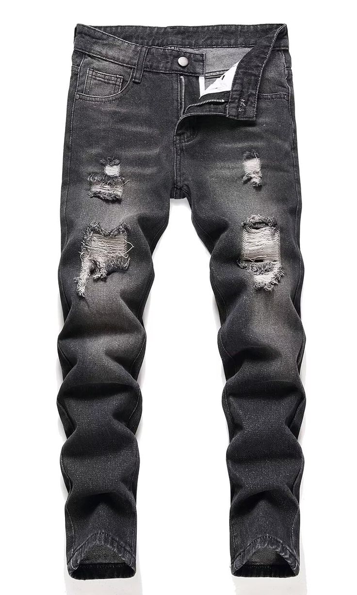 Tapered Jeans Men, Rapper Outfits, Mens Work Pants, Hype Clothing, Ripped Jeans Men, Black Ripped Jeans, Streetwear Men Outfits, Tapered Jeans, Print Bodysuit