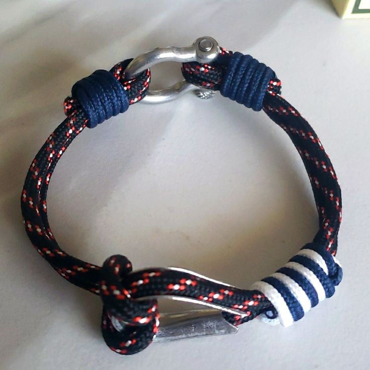 Nautical Bracelet Utilizing Elements Found In Sailing. Never Worn. Handmade Nautical Adjustable Bracelets, Handmade Adjustable Nautical Bracelets, Navy Nautical Adjustable Bracelets, Adjustable Navy Nautical Bracelet, Navy Adjustable Nautical Bracelet, Casual Navy Bracelet As A Gift, Casual Navy Bracelets For Gifts, Navy Adjustable Casual Bracelets, Handmade Nautical Style Bracelets For Beach