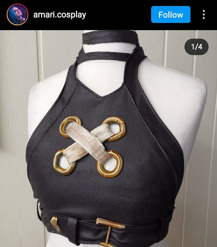 Brown crop top, steampunk, the arcane, jinx, cosplay, jinx cosplay, homemade cosplay, diy cosplay, Jinx Top Pattern, Jinx Halloween Costume, Jinx Arcane Costume, Arcane Aesthetic Outfits, Jinx Outfit Ideas, Jinx Mask, Jinx Arcane Outfit, Arcane Jinx Aesthetic, Jinx Outfit