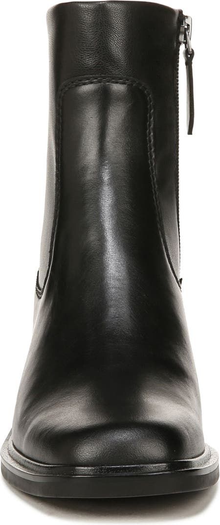 Franco Sarto Gracelyn Zip Boot (Women) | Nordstrom Side Zip Boots, Franco Sarto, Stacked Heel, Womens Boots, Nordstrom, Boots, Heels, Leather