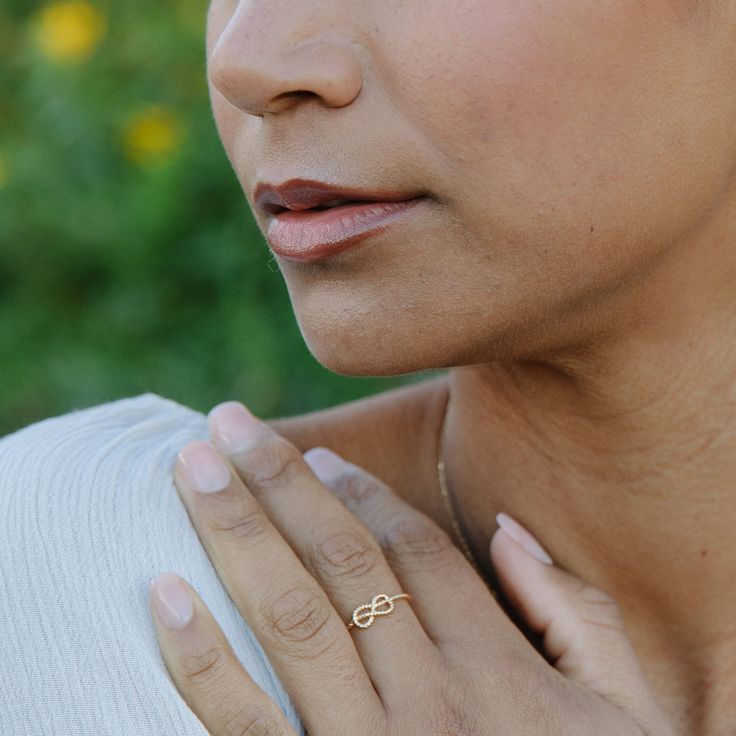 Discover the perfect blend of traditional marine style and modern sophistication with our one-of-a-kind Crew Ring. Expertly crafted from solid gold and elegantly designed with a nautical look, it's the perfect accessory for any occasion. Dare to be different - wear the Crew Ring and turn heads with its bold, unique style. Available in 14k gold plated brass Band width: 1mm Protected with an anti-tarnish barrier SKU: BYR1094 Elegant Adjustable Initial Ring With Polished Finish, Adjustable Yellow Gold Timeless Midi Rings, Timeless Adjustable Yellow Gold Midi Rings, Adjustable Timeless Yellow Gold Midi Rings, Hypoallergenic Yellow Gold Midi Rings, Modern Twist Gold Jewelry For Anniversary, Gold Rings With A Modern Twist For Promise, Modern Twist Gold Diamond Ring For Anniversary, Gold Diamond Ring For Anniversary With Modern Twist