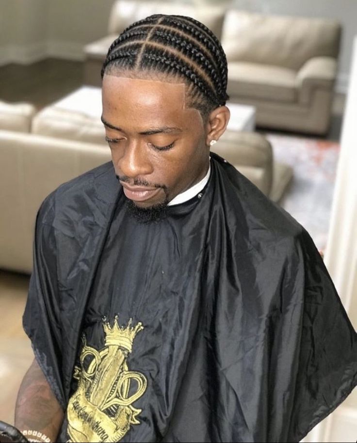 Big Sean Braids Men, Men’s Plaits, Cornrows Into Braids, Mens Cornrow Hairstyles, Side Cornrows Men, 4 Cornrows Braids Men, Cornrows For Men Short Hair, Men Braids Hairstyles, Plats Hairstyles