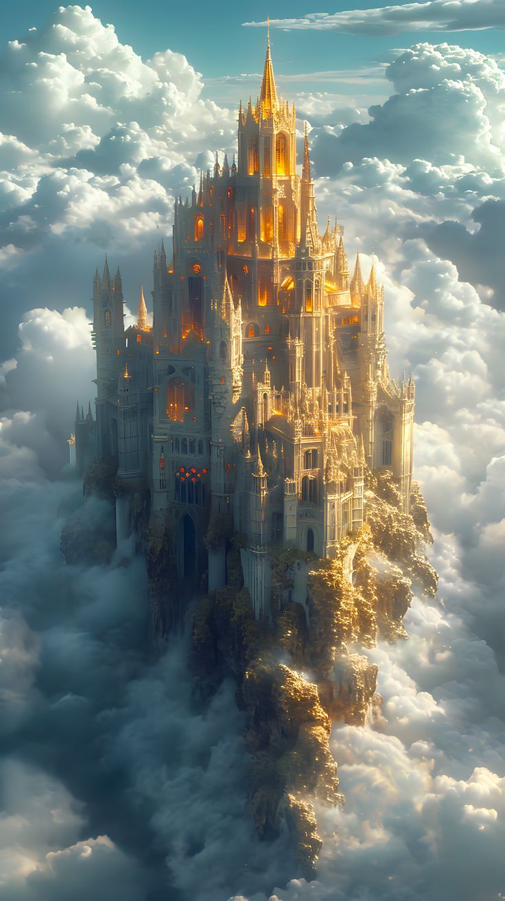 an image of a castle in the clouds