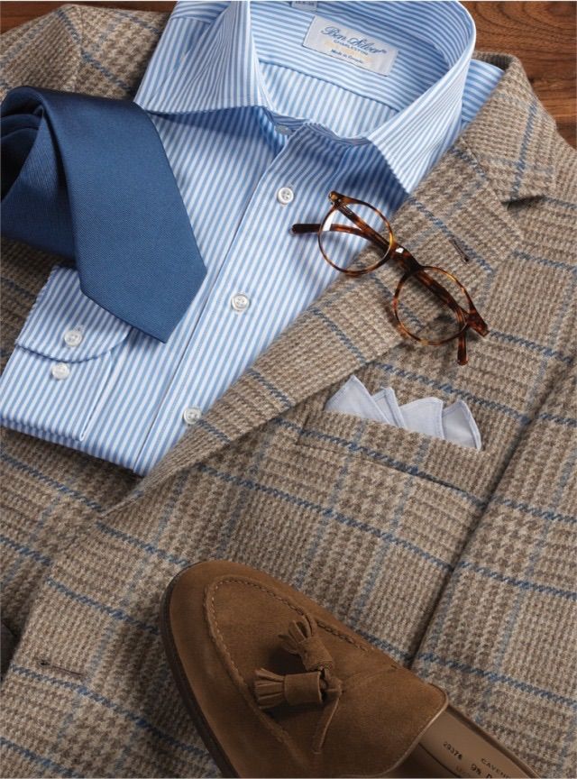 Brown Plaid Blazer Outfit Men, Shoes For Guys, Plaid Blazer Outfit, Best Sandals For Men, Ben Silver, Preppy Mens Fashion, Mens Fashion Blazer, Silver Collection, Mens Fashion Classy