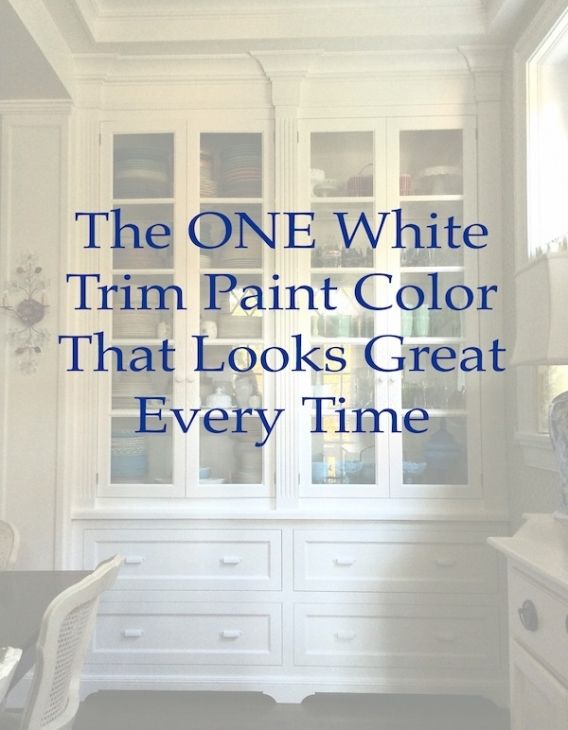 the one white trim paint color that looks great every time