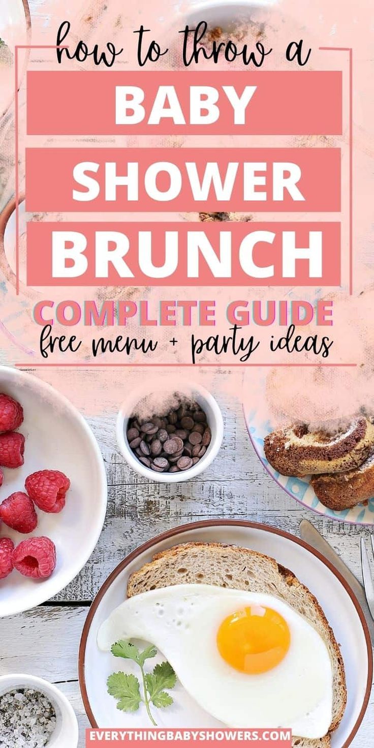 a baby shower brunch with strawberries and raspberries on the side