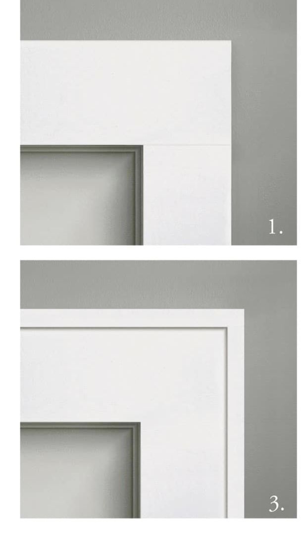 two white frames are shown side by side with the same size and width for each one