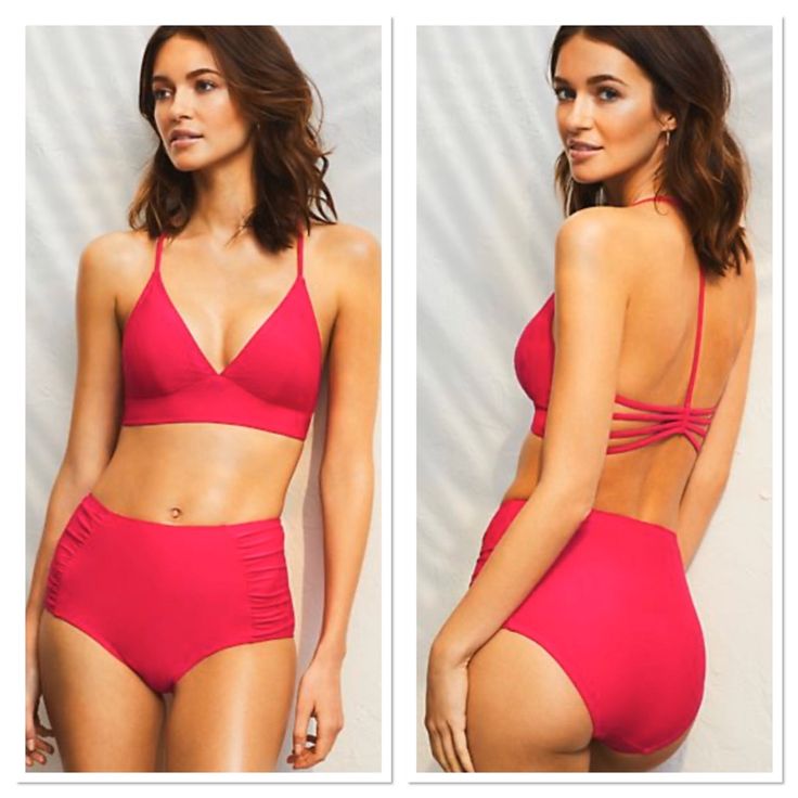 Smoothing, Shape-Enhancing With The Perfect Dose Of Stretchlook Great And Feel Amazing In This Swim Collection. An Effortless Resort To Beach Look Gets Updated With A Strappy Back, Plunging Front And Longline Styling, To Give You A Flattering Shape. Removable Soft Cups. The High-Waisted Bikini Bottom With Ruched Sides Will Give You A Super Flattering Shape That's Anything But Basic. Longline Styling Offers Support. 82% Nylon, 18% Elastane. Lining: 100% Polyester. Strappy Fitted Swimwear For Beach Party, Fitted Strappy Swimwear For Beach Party, Fitted Strappy Beach Bottoms, Summer Fitted Strappy Tankini, Fitted Strappy Summer Tankini, Fitted T-back Bottoms For Vacation, Fitted Strappy Tankini For Beach Party, Soft Cup, Beach Look