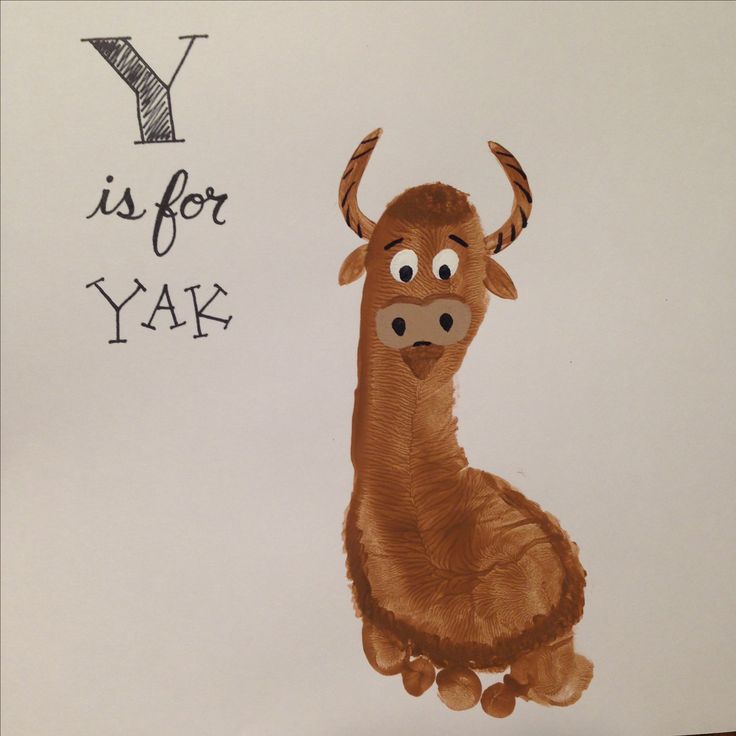 a drawing of a yak with the words y is for yak on it