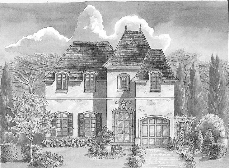 this is an artist's rendering of a house