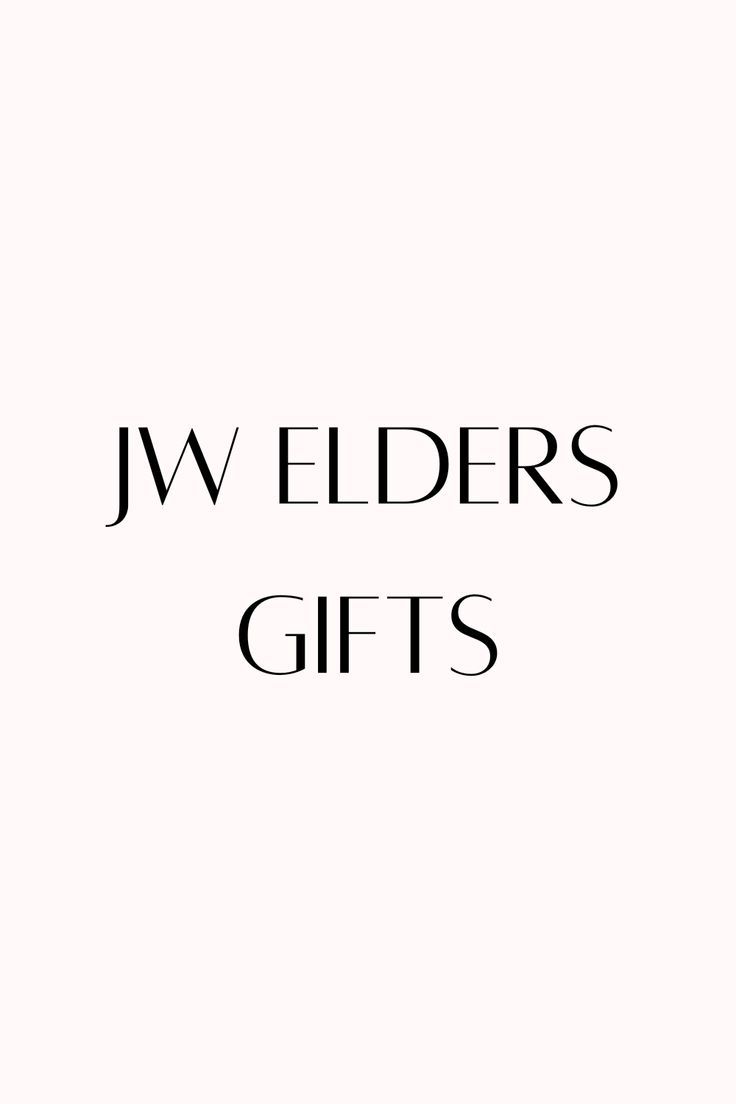 j w elder's gifts logo with the words jw elder's on it