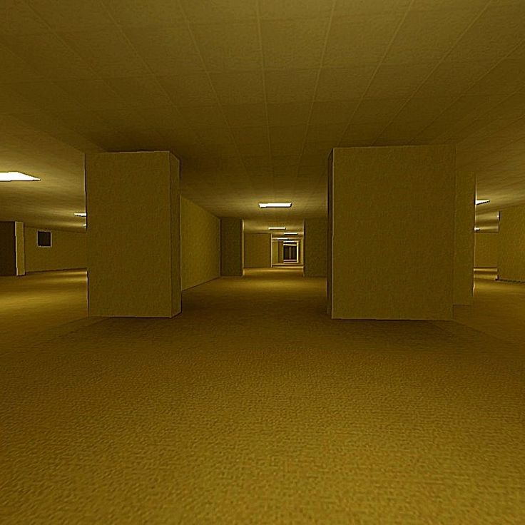 an empty room with yellow walls and carpeting on the floor is seen in this image