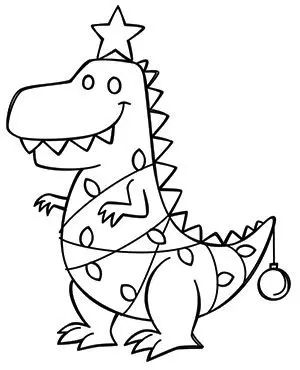 a drawing of a dinosaur with a star on it's head, sitting down