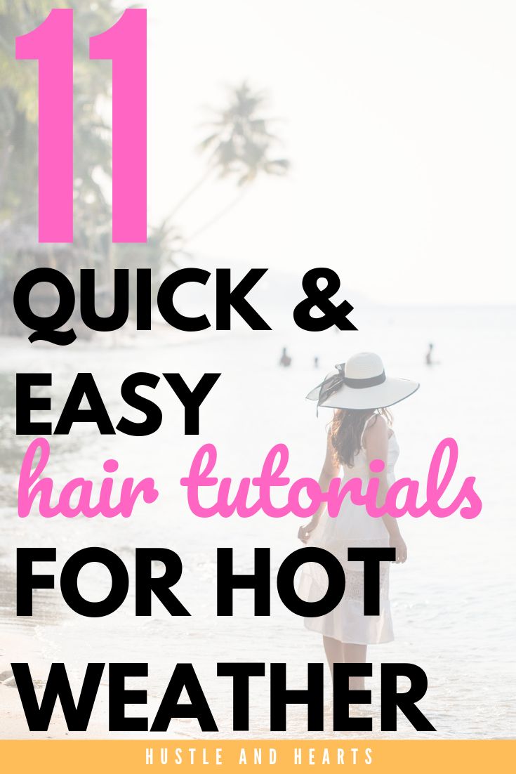 Hot Weather Hair, Easy Hair Tutorials, Easy Hair Up, Easy Beach Hairstyles, Easy Updos For Long Hair, Pool Hair, Cute Quick Hairstyles, Easy Hairstyles Quick, Vacation Hairstyles