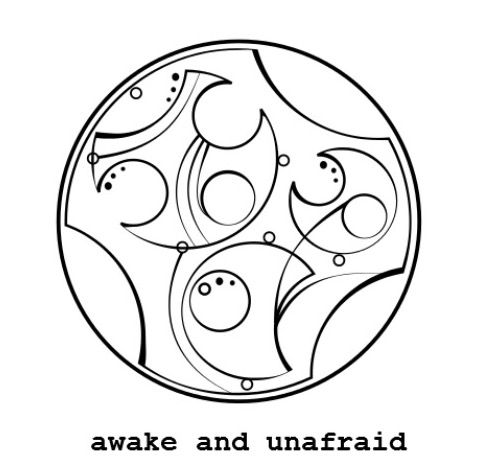 the words awake and unafraid in black ink on a white background