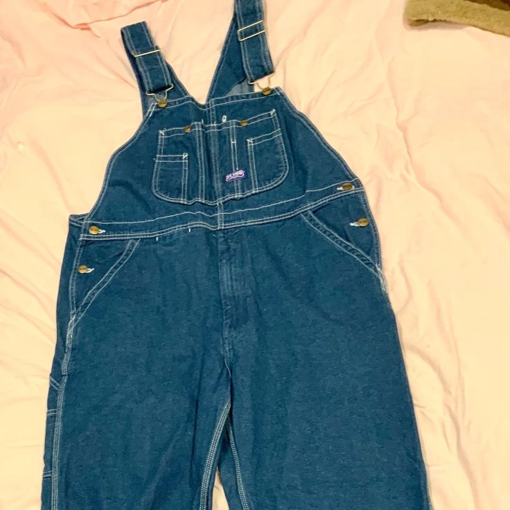 Great Looking Pair Of Big Smith Blue Jean Overalls. Perfect Condition, No Flaws. Pretty Sure Nwot. Tag Says 36”X32”, See Photos For Exact Measurement. High Waist Blue Overalls For Workwear, High-waisted Blue Overalls For Workwear, Blue High-waist Overalls For Work, High Waist Blue Shortalls With Pockets, Fitted Blue Cotton Shortalls, Denim Bib Front Bottoms For Workwear, Blue Bib Front Bottoms With Pockets, Blue Workwear Shortalls With Pockets, Blue Straight Leg Workwear Overalls