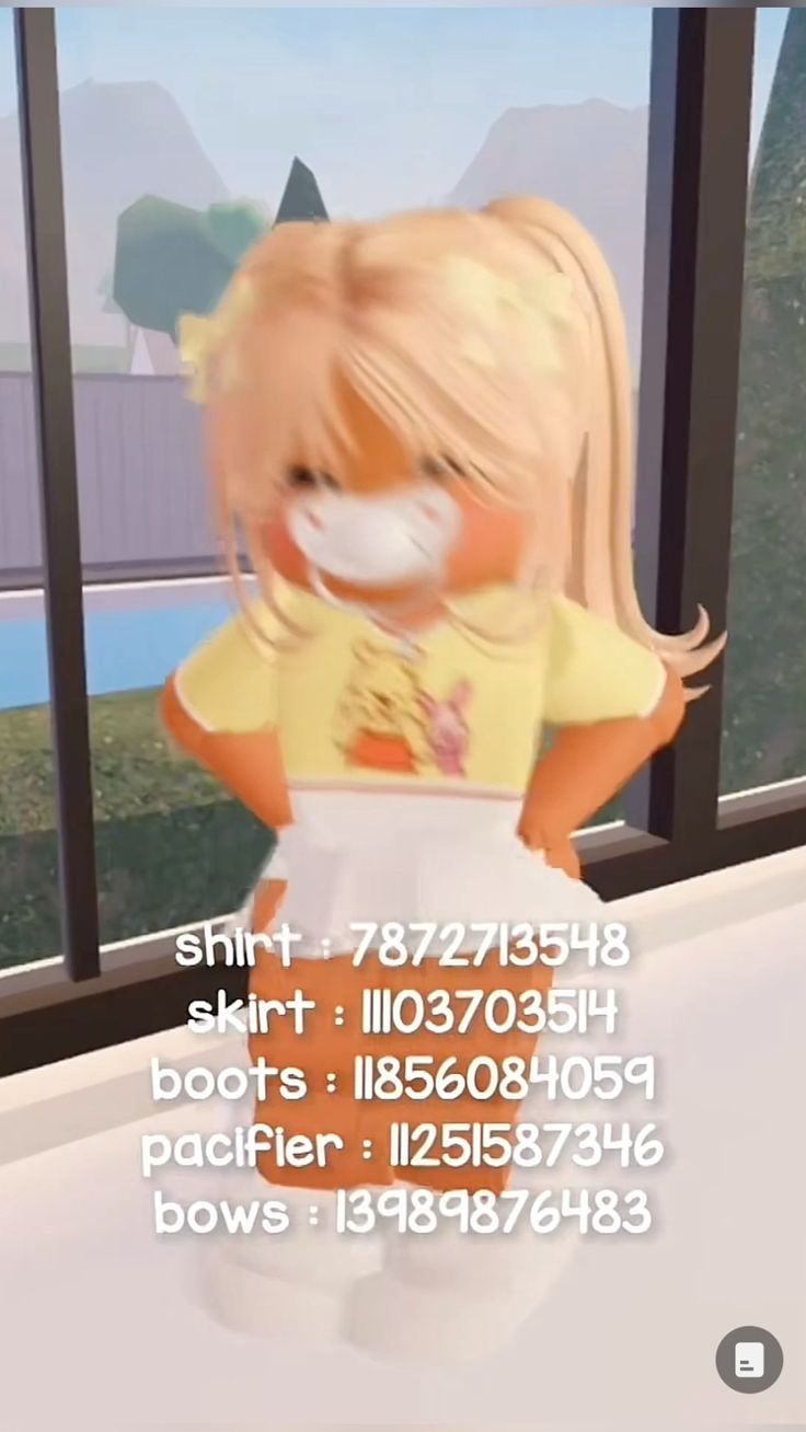 an animated doll sitting in front of a window with the caption's name