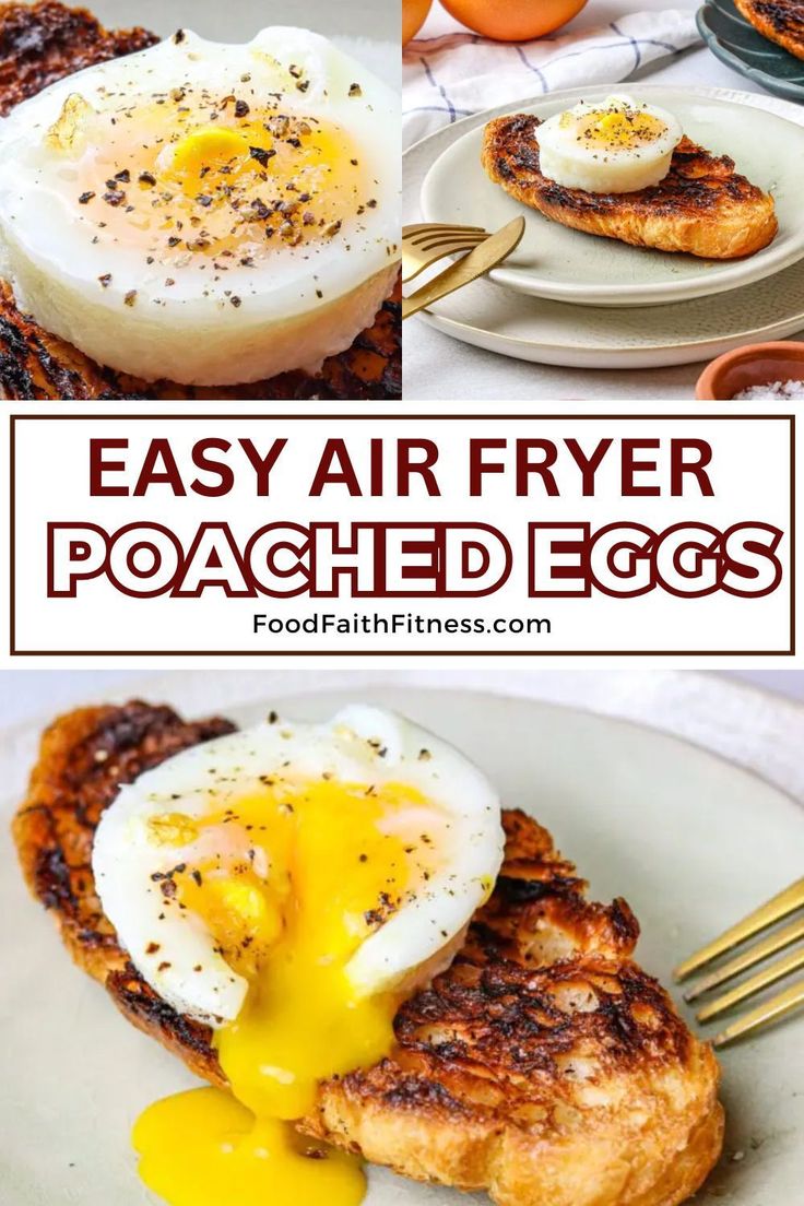 an easy air fryer poached eggs recipe