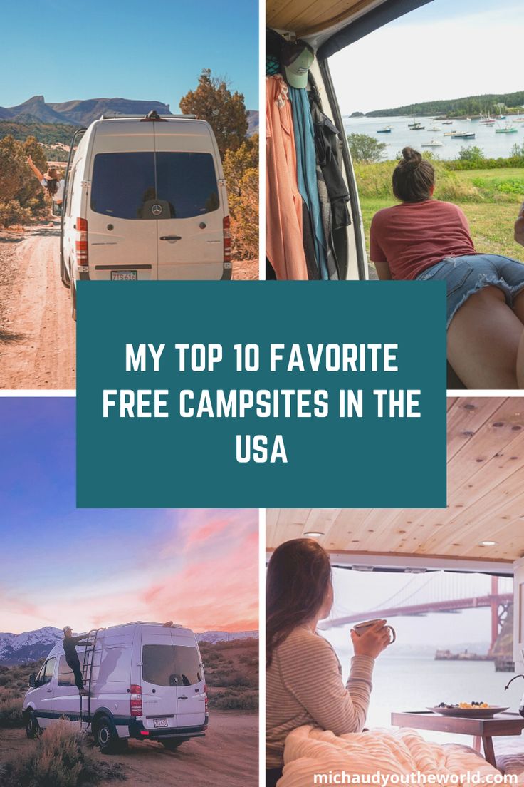 the top 10 favorite free campsites in the usa