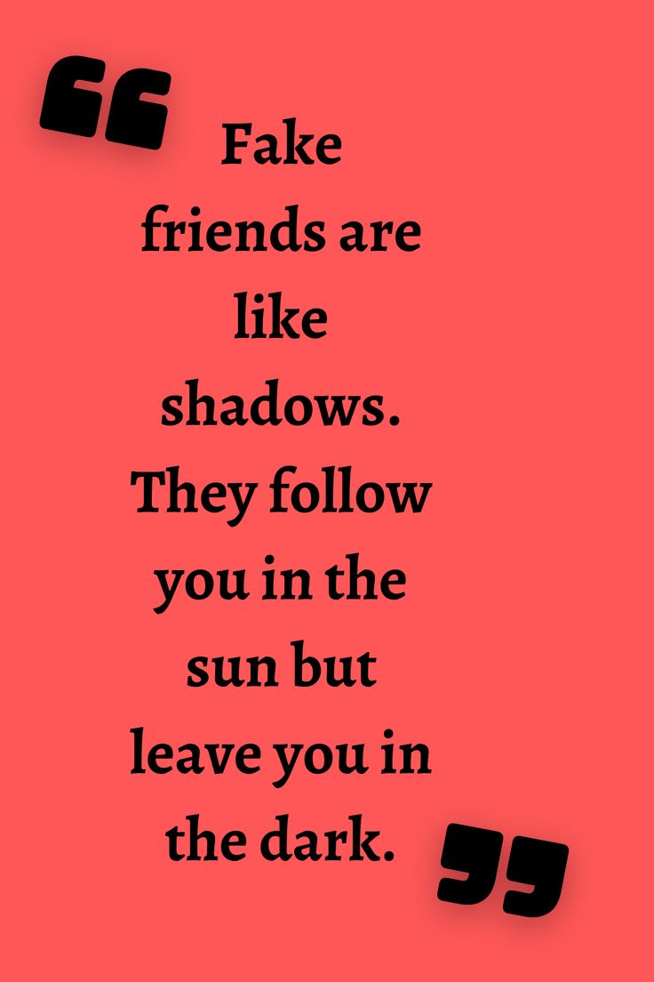 a quote that reads fake friends are like shadows they follow you in the sun but leave you