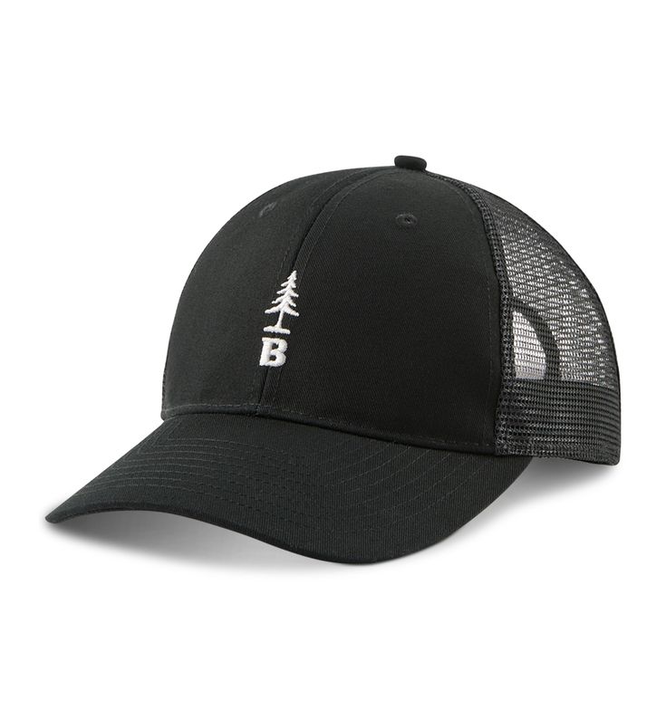 Bass Outdoor Tree Logo Hat Cotton/polyester Hand wash Imported Black Six-panel Hat For Camping, Breathable Black Hat For Travel, Black Breathable Outdoor Hat, Black Trucker Hat Baseball Cap For Travel, Black Baseball Cap For Travel, Black Baseball Cap For Camping, Black Cap For Camping, Black Breathable 5-panel Hat, Black Baseball Cap Trucker Hat For Camping