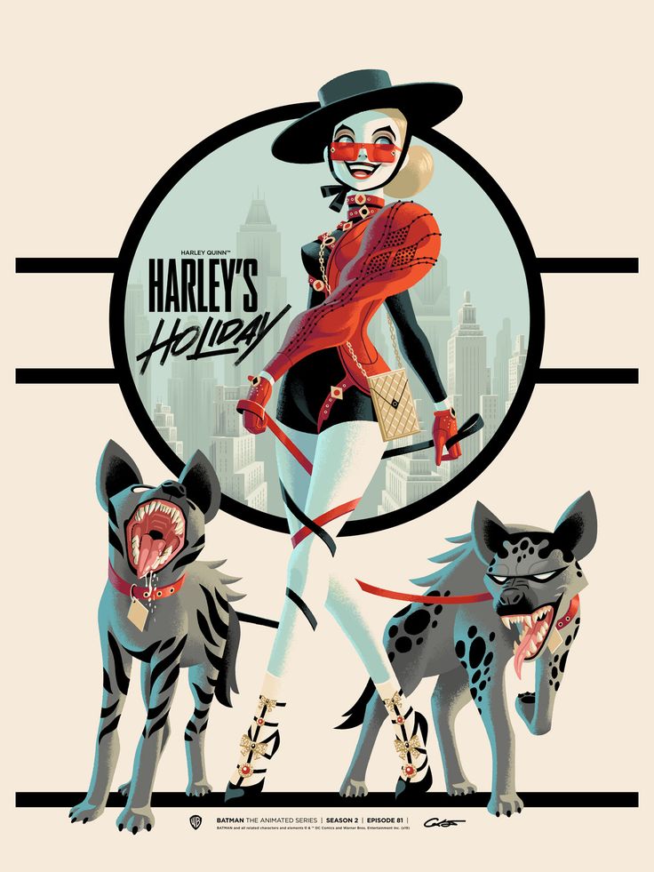 harley's animated movie poster featuring two cats and a woman