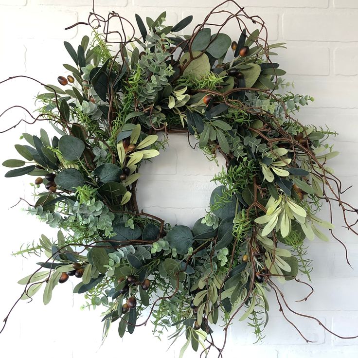 Olive, Rosemary and Eucalyptus Wreath - Ash & Hart Floral Christmas Wreath Decor, Rustic Front Door, Rustic Christmas Wreath, Lavender Wreath, Summer Front Door Wreath, Eucalyptus Wreath, Wreath Easter, Year Round Wreath, Xmas Wreaths