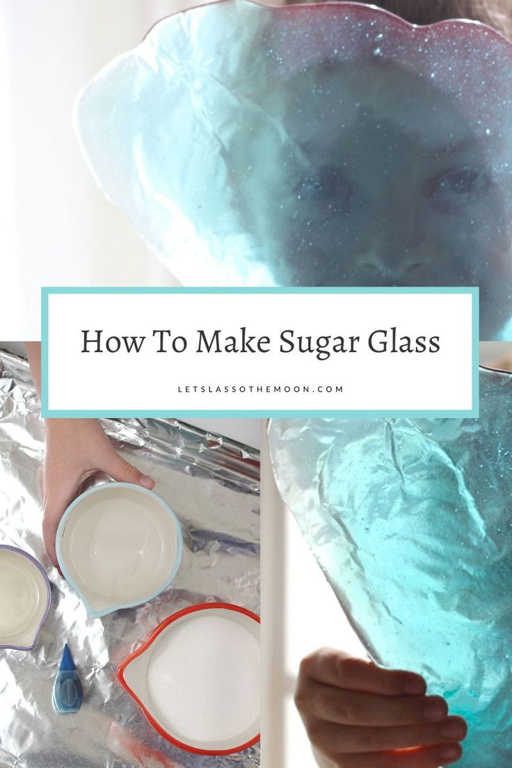 Edible glass? It's easier than you think! Try this fun activity with your kids with this recipe and tutorial today - they're going to love it! Edible Glass Recipe How To Make, Edible Glass Candy, Edible Glass Recipe, Stained Glass Candy Recipe, How To Make Glue, Gourmet Candy Apples, Sugar Glass, Stem Crafts, Blue Food Coloring