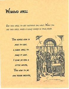 Wishing Spell, Spell Pages, Wish Spell, Spells For Beginners, Luck Spells, Witchcraft Books, Wiccan Magic, Magic Spell Book, Healing Spells