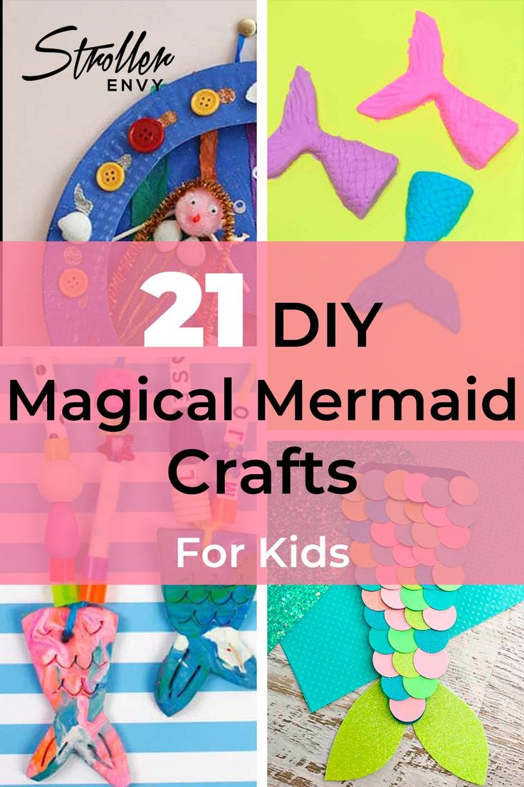 mermaid crafts for kids that are easy to make