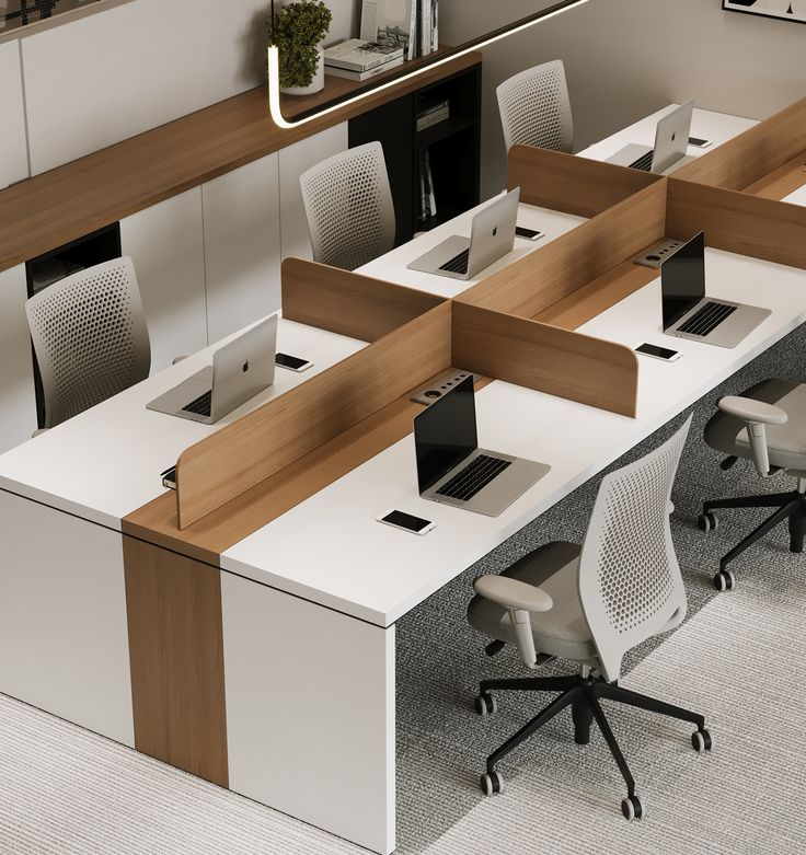 Modern Contemporary Office, Open Concept Office, Cubicle Design, Workstations Design, Office Desk Designs, Office Table Design, Office Interior Design Modern, Corporate Office Design, Office Space Design