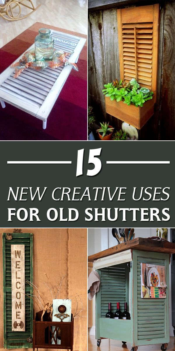 the top 15 new creative uses for old shutters