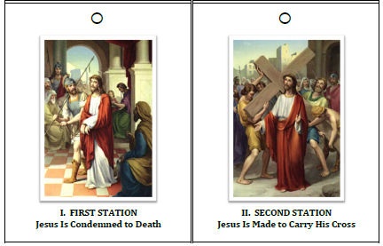 three pictures of jesus carrying the cross