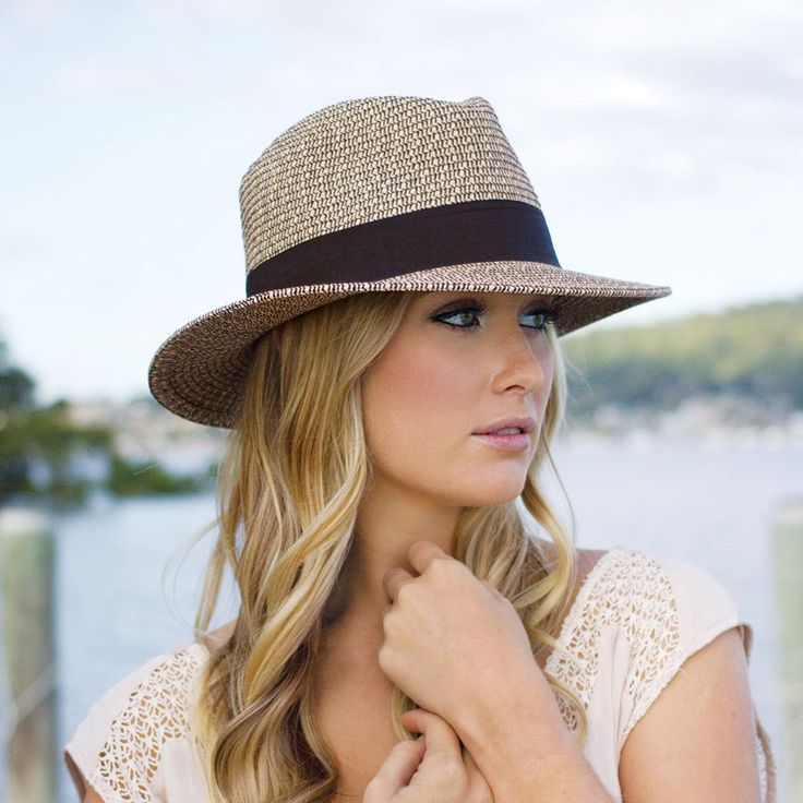 Josie Women's Sun Protection Hat – Wallaroo Hat Company Elegant Fedora With Upf 50+ For Travel, Chic Brimmed Panama Hat For Travel, Elegant Fedora Sun Hat With Upf 50+, Chic Travel Sun Hat With Upf 50+, Travel Straw Boater Hat With Wide Brim, Elegant Sun Hat With Uv Protection For Travel, Chic Panama Hat With Uv Protection And Short Brim, Chic Sun Hat With Short Brim For Travel, Chic Fedora Sun Hat For Beach Season