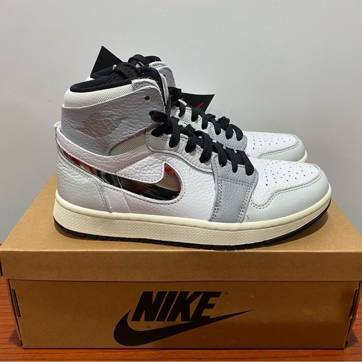 Jordan 1 High Zoom Comfort Women Sz 7.5 New Shoes Jordan 1, Jordan 1 Mids, Jordan 1 Mid White, Pink Jordans, Red Jordans, Nike Air Jordan 11, Comfort Women, Jordan 11 Retro Low, Shoes Jordan