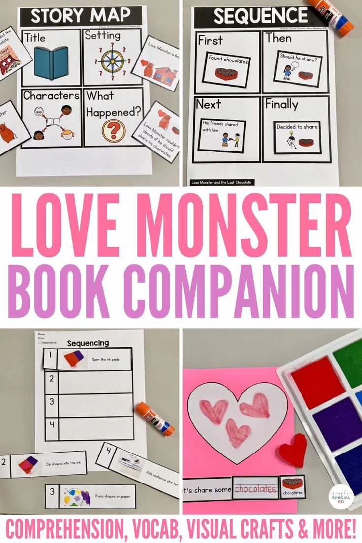 the love monster book companion is an easy way to teach children how to use it